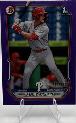 Bowman 2026 Matthew Ferrara Phillies 1st Bowman Purple /250 #BP-110
