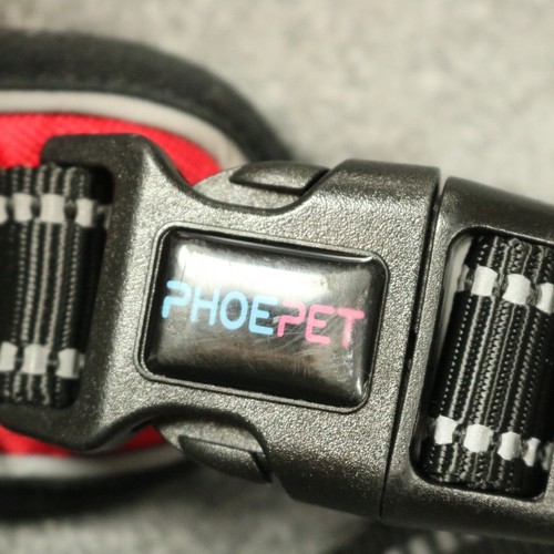 Phoepet No Pull Dog Harness Reflective Front Clip with Handle Red Black Large - Picture 3 of 11