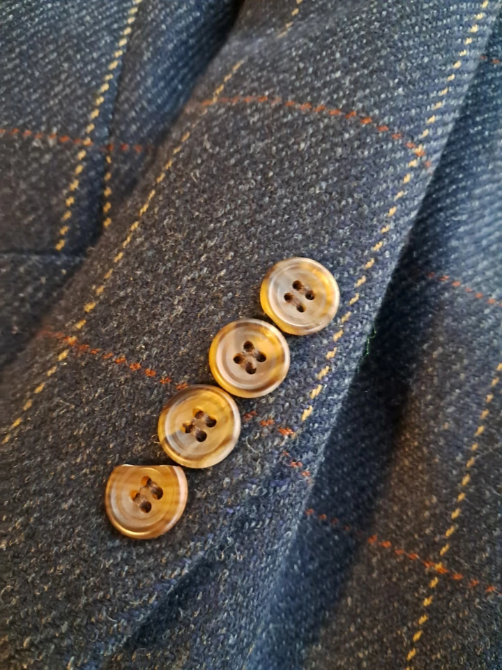 Vintage Paul STUART II Windowpane Check Sport Coat Mens 48 Tall - Image 3 of 4