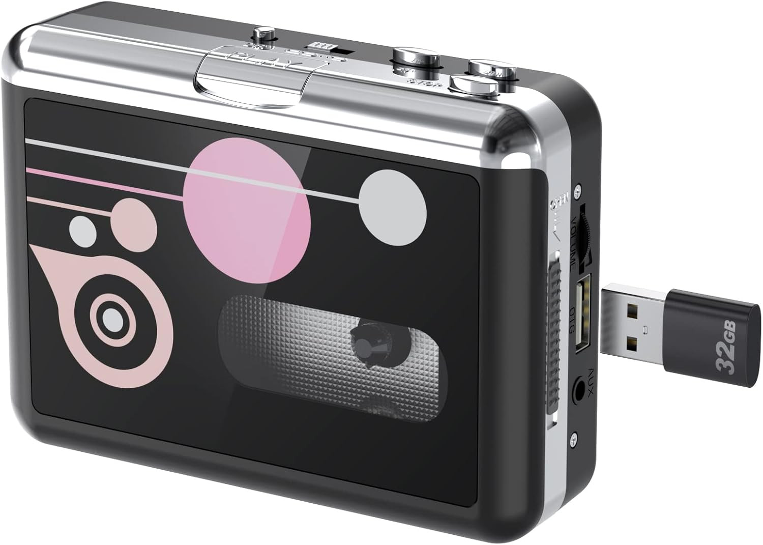 Lettore Cassette Portatile USB: Convertitore MP3 Vintage di Qualità