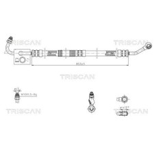 TRISCAN HYDRAULIKSCHLAUCH SERVOSCHLAUCH passend f&uuml;r BMW 5er E39 | 8516 11020