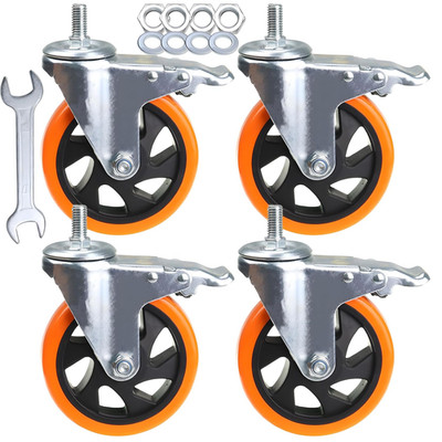 Stem Casters Heavy Duty Swivel Threaded Stem Caster Wheels with American Size