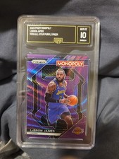 2023-24 Panini Prizm Monopoly - All-Star Purple Prizm #PS9 LeBron James Mint 9