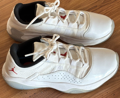 Nike Air Jordan 11 Low CMFT White Varsity Red Sneakers Size 8.5 DN4180-162 Shoes