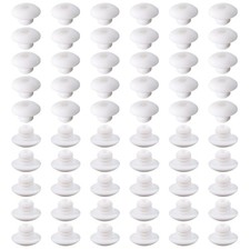 120pcs Pegboard Hook Locks Plugs for 1/4 Inch Pegboard Hooks, White