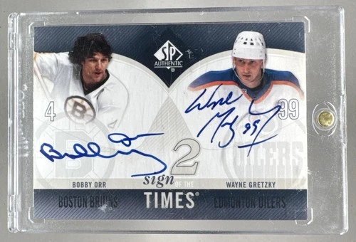 Bobby Orr Wayne Gretzky 2010 SP Authentic #ST2-OG Sign of the Times 2 Auto