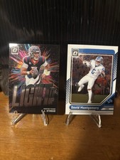 CJ Stroud Light It Up & David Montgomery Optic Donruss
