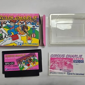 Famicom Circus Charlie Cartridge with Box - Working Condition