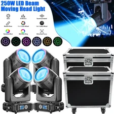 UKING 250W LED Rotation 18Prism Moving Head Light DMX Gobo Beam Stage Lighting
