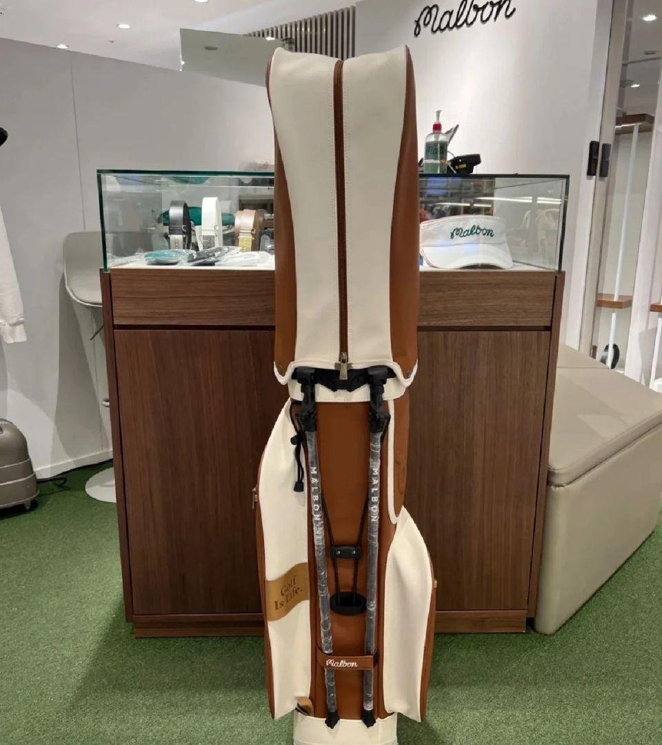 Malbon Golf Malbon Caddy Bag Brown Brown Malbon New free