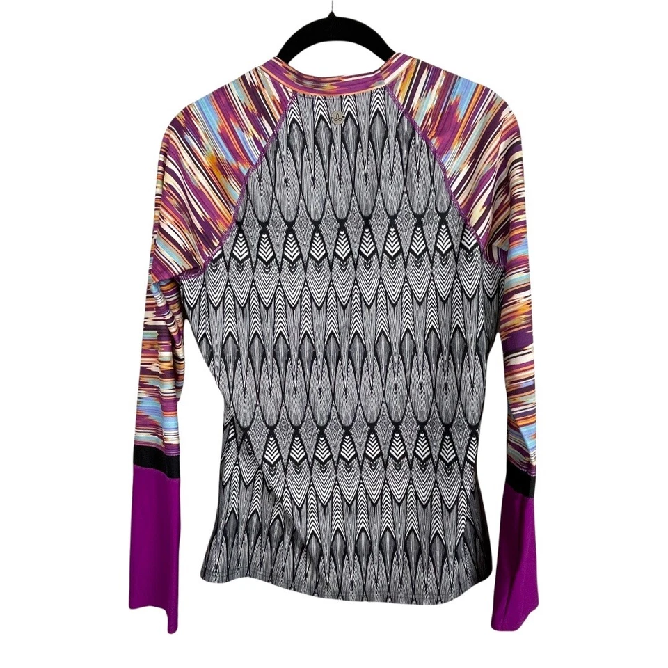 Женская футболка Prana с круглым вырезом размер M приталенная с длинным рукавом эластичная - Изображение 3 из 4