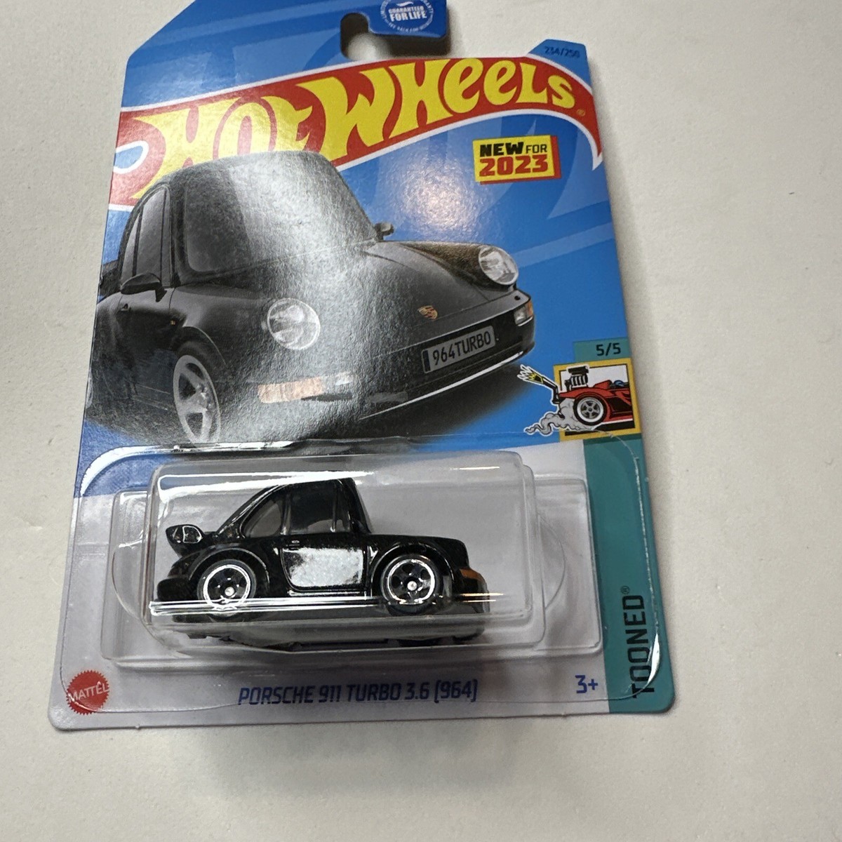 Hot Wheels - New For 2023 - Black TOONED' Porsche 911 Turbo 3.6