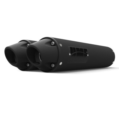 HMF for Polaris RZR XP Turbo EPS/4 16-21 Black Cerakote/Blackout Dual Slip On