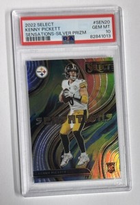 2022 Panini Select Sensations Silver Kenny Pickett Rookie #SEN20 PSA GEM MT 10