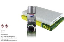 MANN-Innenraum-Filter+Presto Klima-Reiniger für Nissan Juke F15 Leaf ZE0 Z12