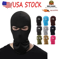 2 Holes Military Balaclava Full Face Mask Funny Lightweight Head Cover for Men