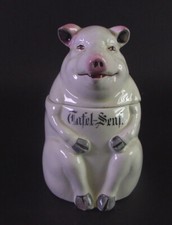 - Keramik Figurendose für Tafel Senf  - Vorratsdose Schwein