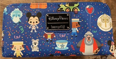NWT 2020 Loungefly Disney Parks Chibi Wallet Castle Space Mountain Toads Mickey