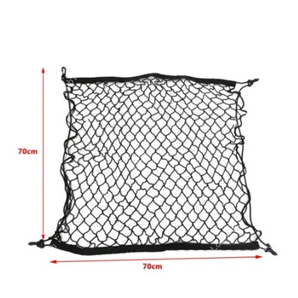 For Honda Civic Trunk Pocket Luggage Storage Cargo Organiser Hook Nylon Mesh Net - Image 2 of 4