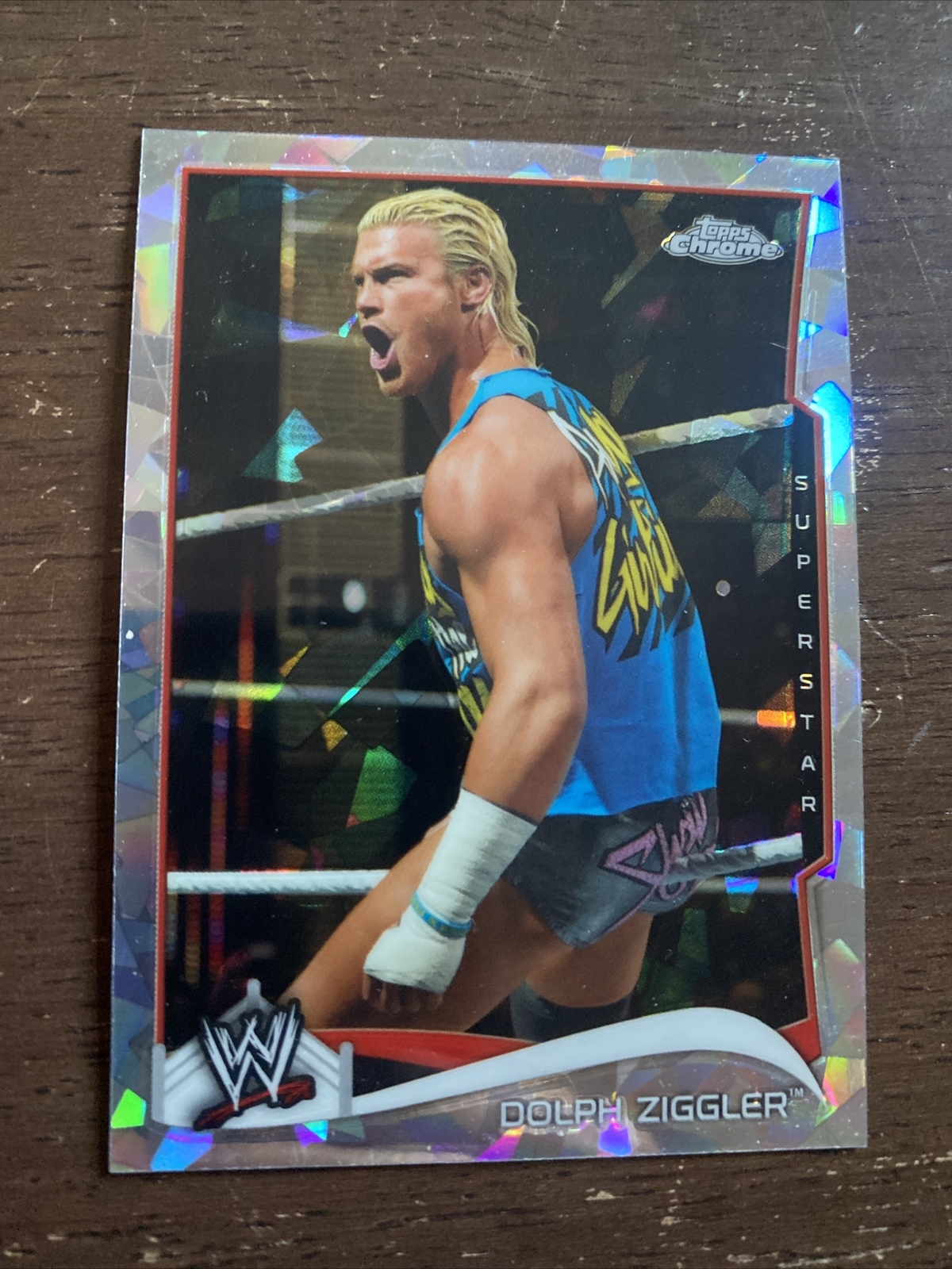 2014 Topps Chrome WWE Atomic Refractor Dolph Ziggler #18