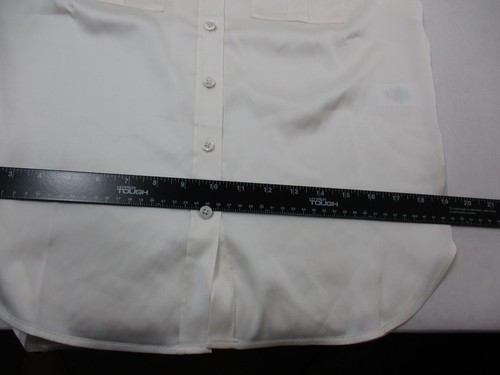 NEU Talbots Shirt Damen P 0 Petite Ivory Oberteil Knopfleiste Bluse Damen - Bild 8 von 15