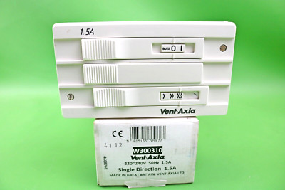 Vent Axia Electronic 1,5A Einrichtungs-Drehzahlregler W300310