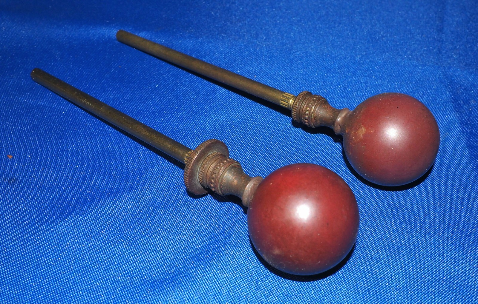 Rolls Royce Bentley Pre War Pair Of Steering Wheel Throttle & Choke Knobs
