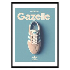 🎁⭐Affiche publicitaire ADIDAS GAZELLE - 30x40 cm - Série limitée 50 ex