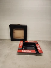 Eiroa Black & Red Square 4-Finger Ashtray Bt7