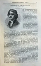 1876 Thomas Jefferson Declaration of Independence