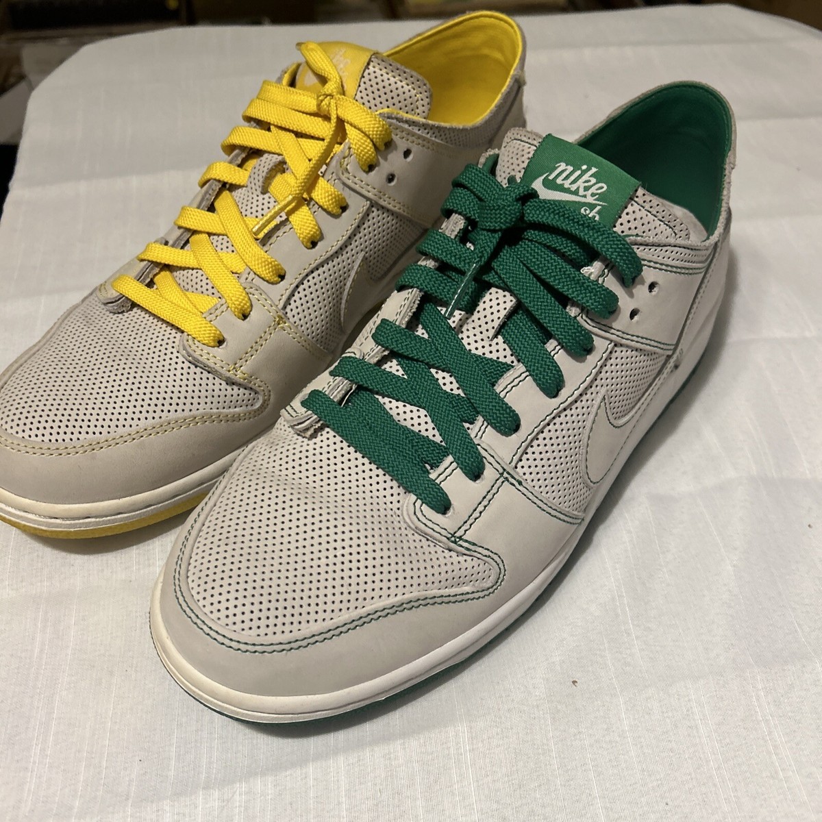 スニーカー Ishod Wair x NIK SB Dunk Low Wair Mismatch 2018 SS 18 Size 12 - Nike SB Dunk Low x Ishod Wair Mismatch 2018 Used