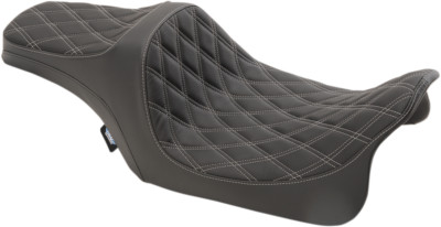 Drag Specialties Predator III Seat Black/Silver Diamond 0801-1115