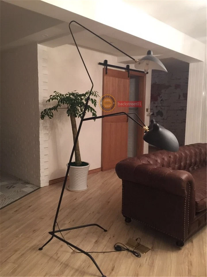 Aluminum Black Arms LED Floor Lamp Standing Lamp Office Reproduction Light Hot - Image 2 of 4