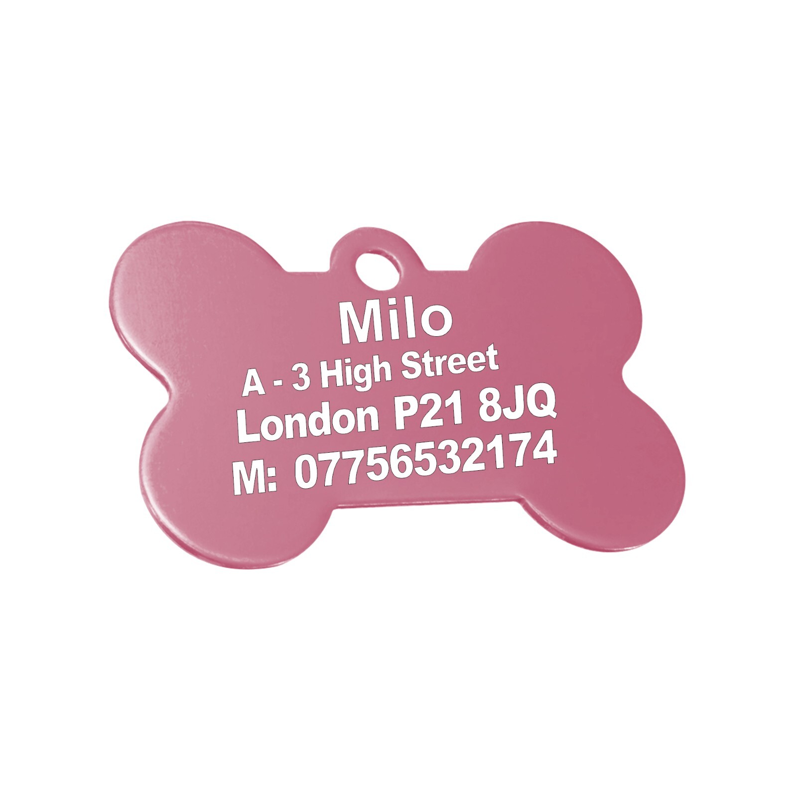 Engraved Dog Tag ID Pet Tags Cat Identification Collar Personalised