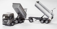 Emek 20603 - Scania G Tipper Truck Grau & Trailer - Kipper Lkw - 1:25