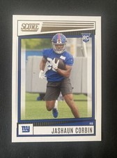 2022 Panini Score Jashaun Corbin #348 Rookie Card NY Giants