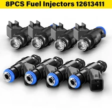 Fuel Injectors Set (8) 12613411 for 10-17 Chevy GMC 6.0 5.3 4.8 V8 FLEX