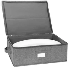Platter Storage Case, China Storage Containers Hard Shell 17" x 13" x 6", 5 Felt