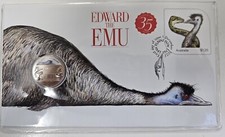 Australia 2023 PNC with Uncirculated 20c coloured coin, Edward The Emu