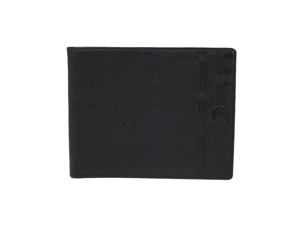Sac à main authentique Christian Dior cuir noir hommes bi pliants