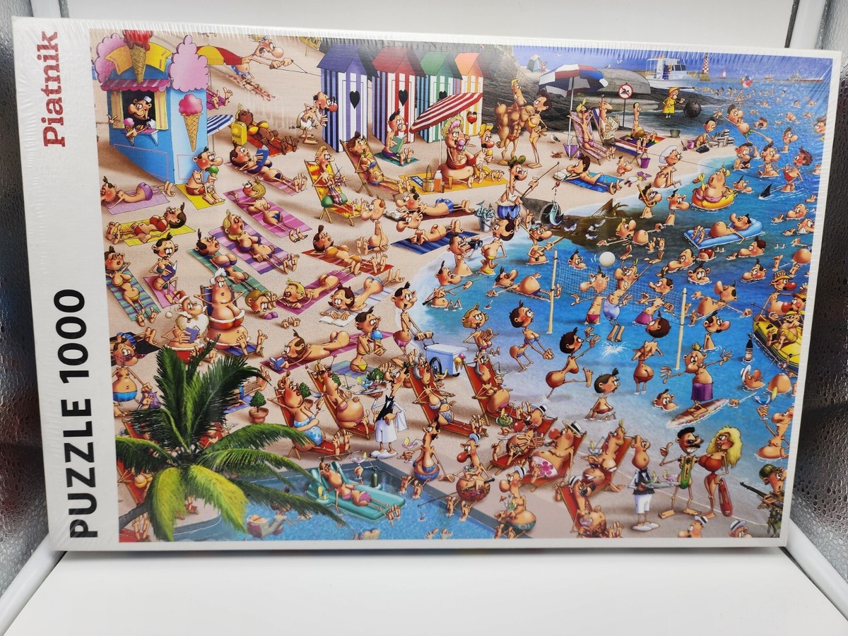 ジグソーパズル puzzle 1000 piatnik Piatnik Beach 1000 Piece Francois Ruyer Interlocking Jigsaw Puzzle
