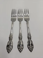 Vintage WORDSWORTH 3 Dinner Forks Oneida USA   Stainless Flatware