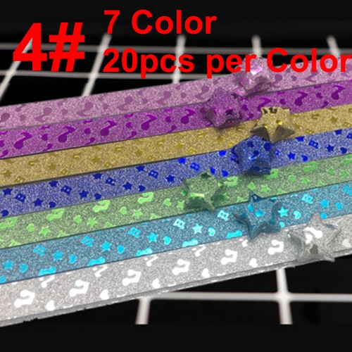 Craft Glitter Folding Paper Lucky Wish Star Cute Origami Paper Scrapbooking - Picture 13 of 14