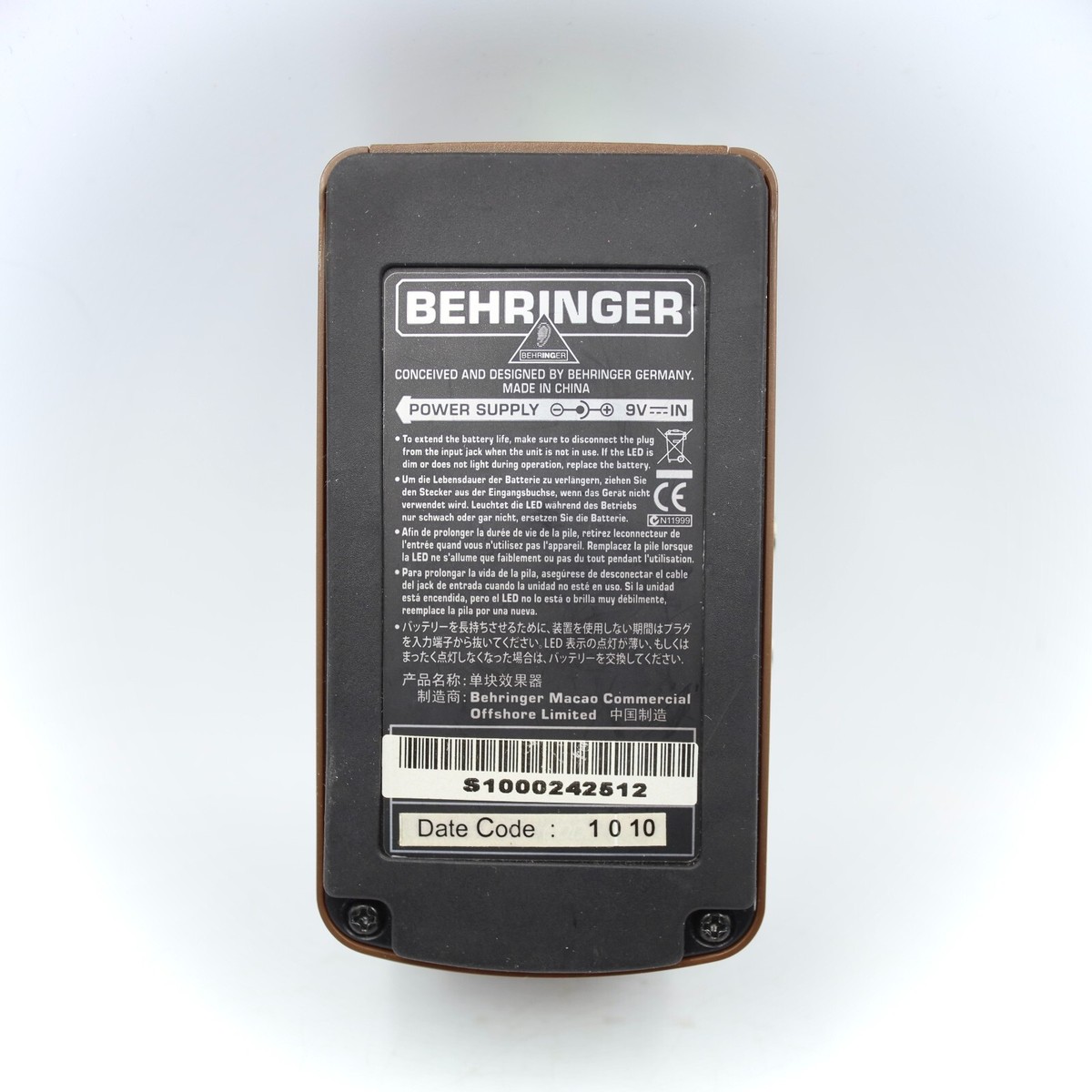 BEHRINGER(ベリンガー) TP300 ULTRA TREMOLO/PAN Behringer | Product | TP300