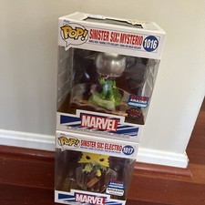 Funko Pop Marvel - Sinister Six:Electro & Mysterio Amazon (Exclusive) #1017/1016