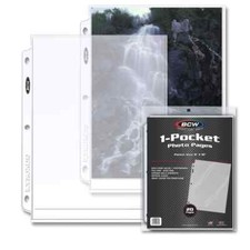 20 1-Pocket 8x10 Photo Album Pages Archival Quality Protective Storage Photos