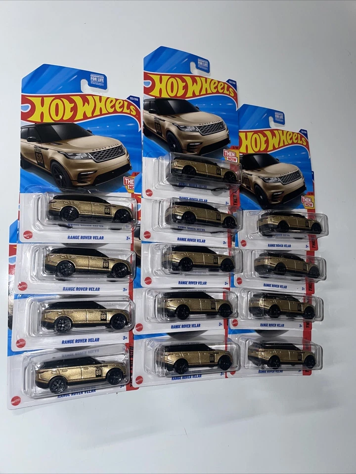 2025 New Hot Wheels Then and Now Gold Range Rover Velar  #122/250 Lot Of  13 - Image 2 of 4