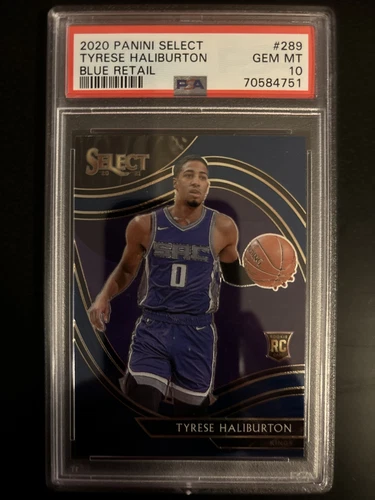 2020 Select Courtside Retail Blue Tyrese Haliburton #289 PSA 10 GEM MT Rookie RC