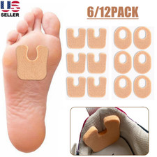 12Pcs U Shaped Foot Pads for Callus Soft Felt Callus Pads to Cushion Calluses US