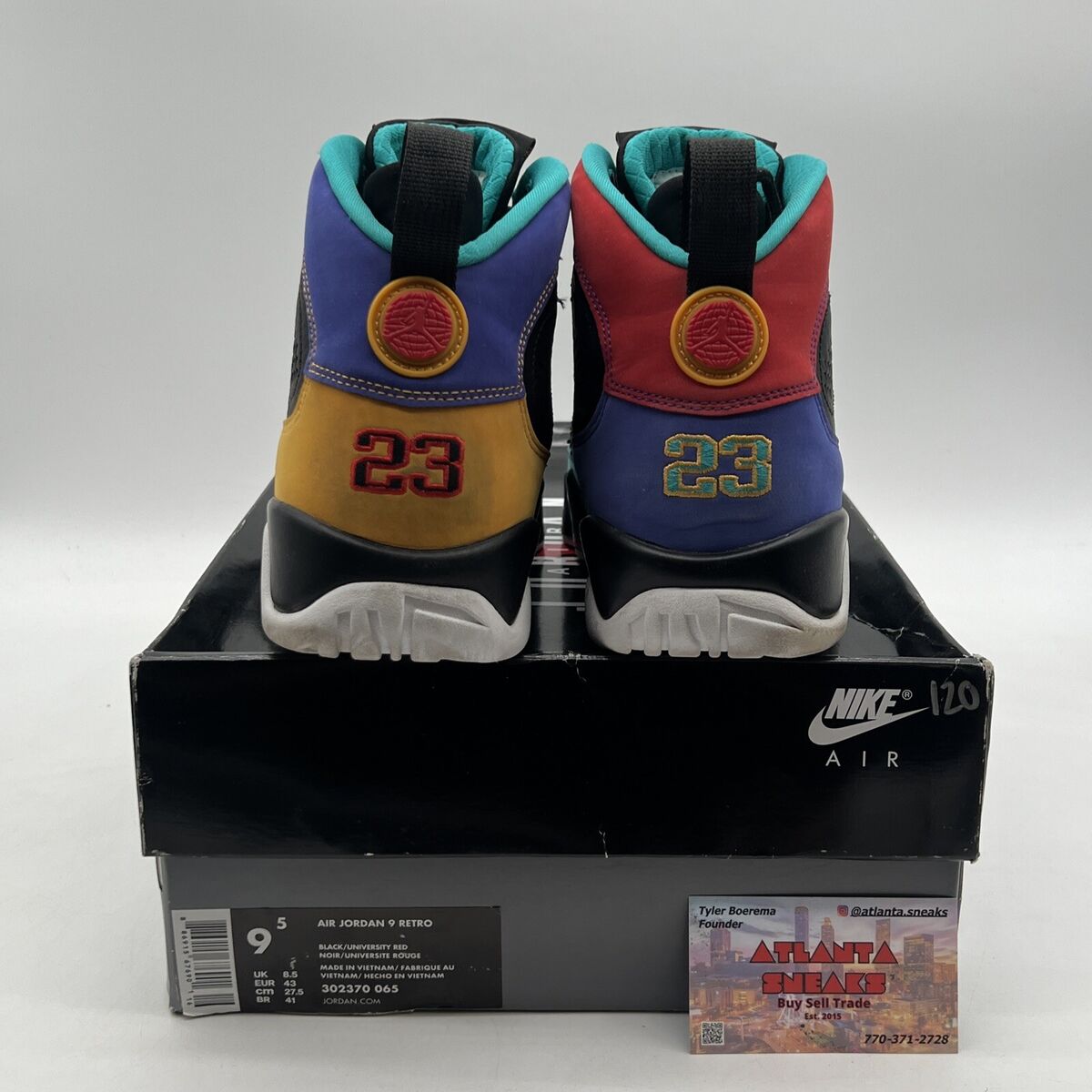 Size 9.5 - Air Jordan 9 Retro Dream It, Do It Purple Aqua Size 9.5 - Air Jordan 9 Retro Dream It, Do It Purple Aqua